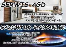 Serwis AGD,Naprawa,pralek,lodówek,zmywarek,Gazownik-Junkersy,Elektryk.