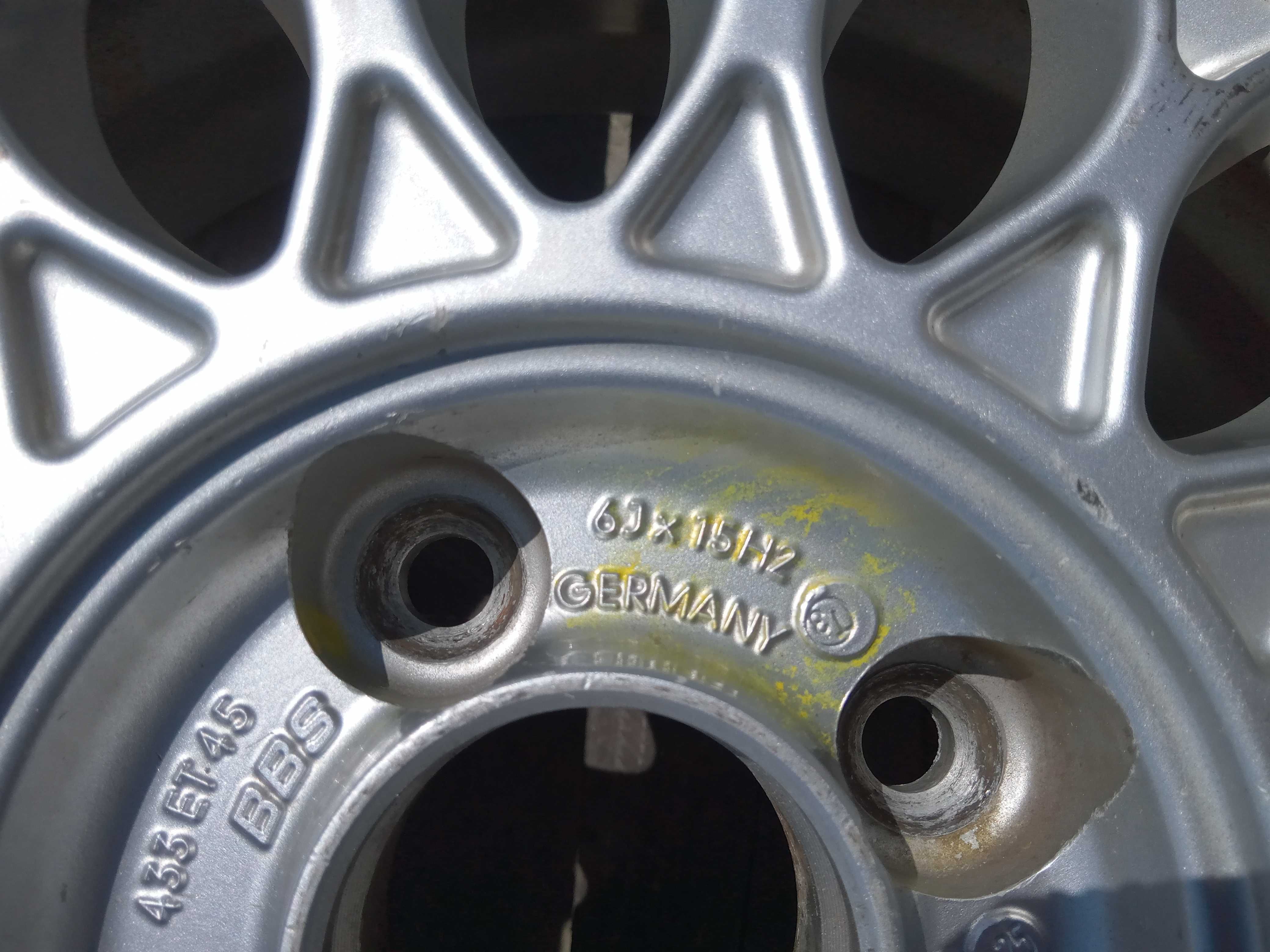 Pojedyncza Felga Aluminiowa BBS VW Golf Corrado 6jx15 ET45 4x100