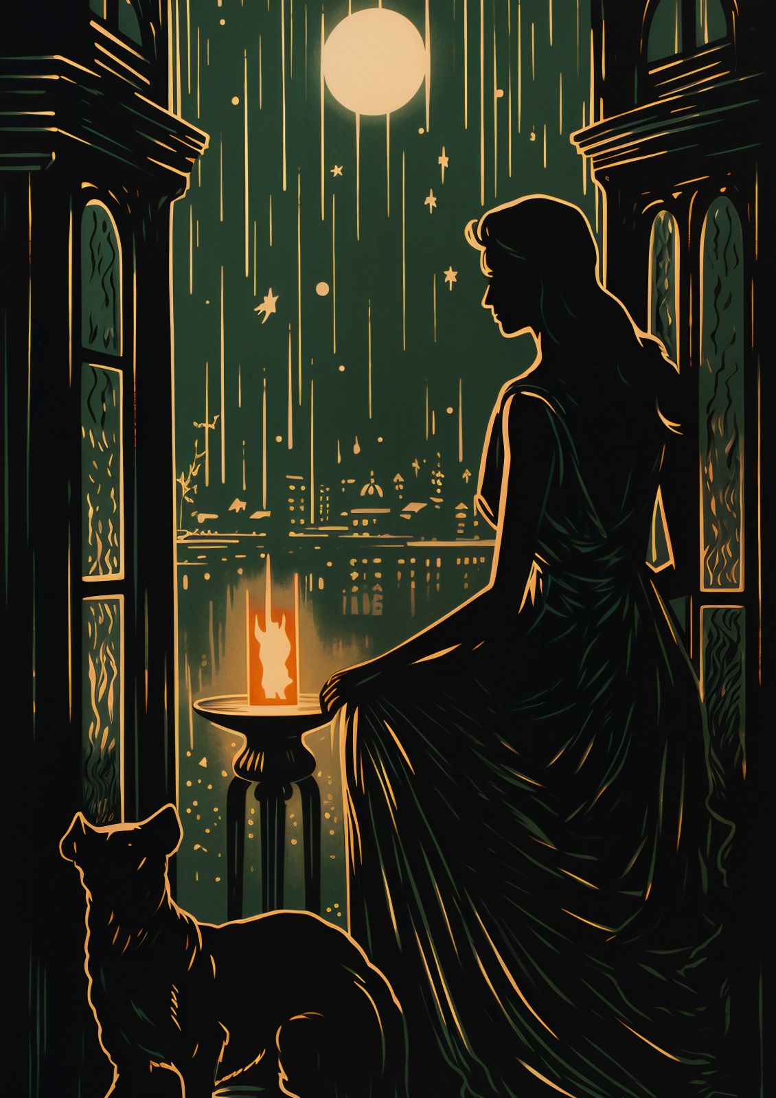 Plakat 59,4x84,1cm Nocne Szeptanie