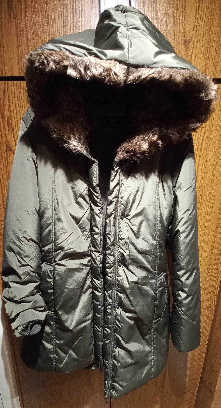 Kurtka damska zimowa płaszcz khaki/olive r. XXL nowa