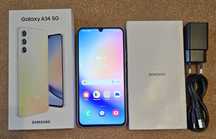 Samsung Galaxy A34 5G SM-A346 B/DSN 6GB/128GB Srebrny Lcd Jak Nowy Gwa