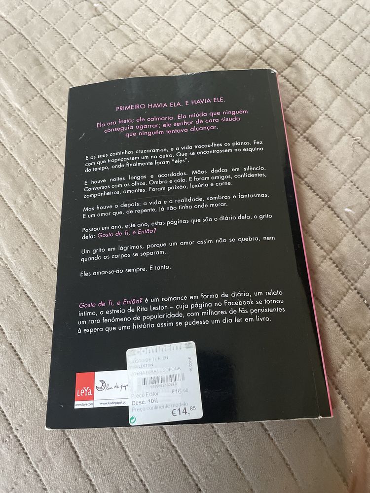 Livro gosto de ti e então