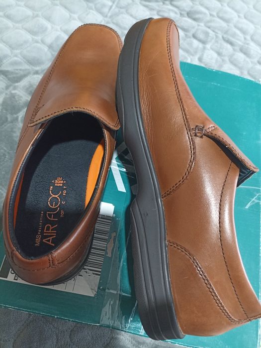 Шкіряні туфлі air flex Marks & spencer р.45уст.30