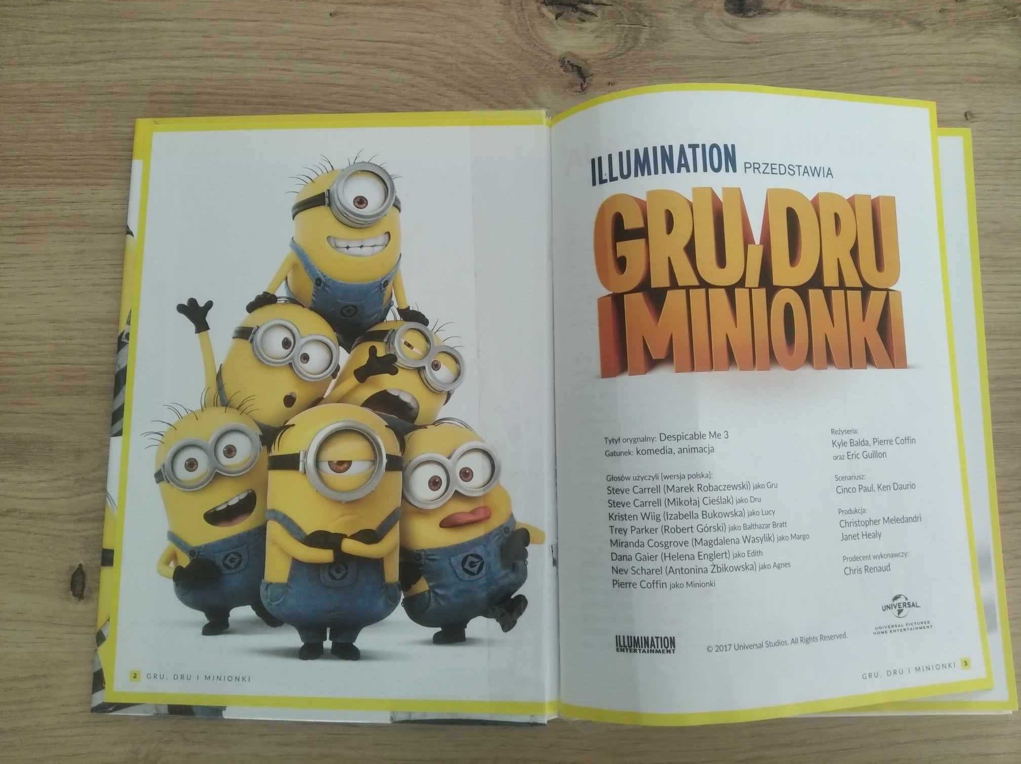 Gru, Dru i Minionki książka z filmem DVD