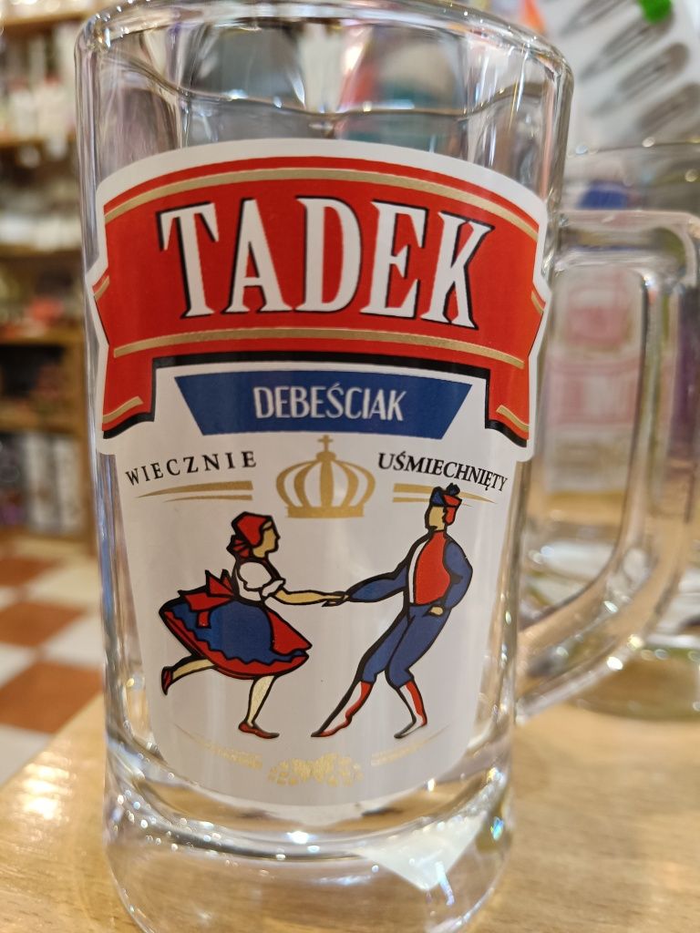 Kufel z imieniem Tadek, Tadeusz, upominek dla Tadka