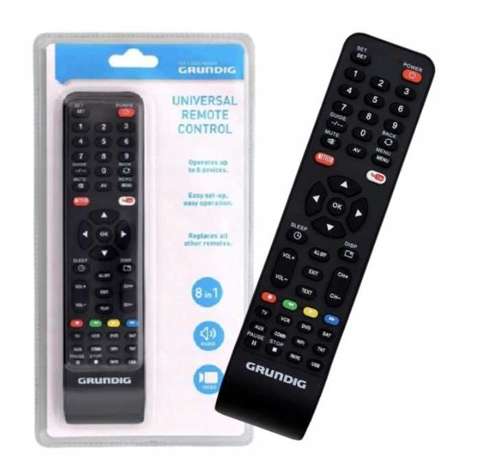 Pilot do telewizora TV uniwersalny Grundig DO 8 URZĄDZEŃ 8w1