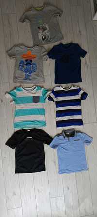 4F, KIPSTA, REBEL, H&M, f&f t-shirt koszulka r. 122/128