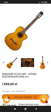 Gitara elektro-akustyczna Tokamine GC1CE-NAT z gwarancją