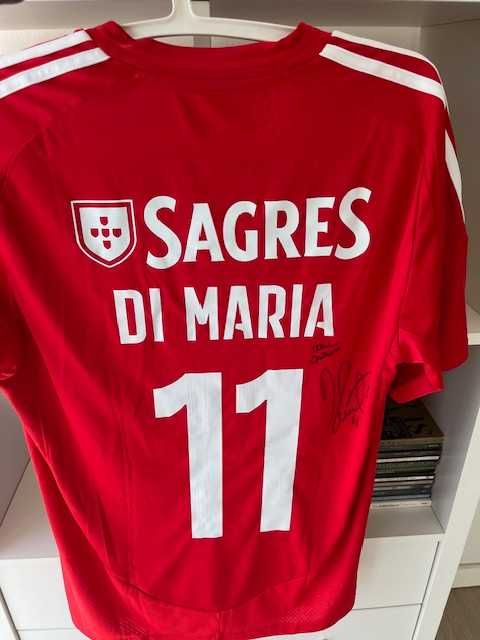 Camisola Benfica Autografada por Di Maria  época 24/25