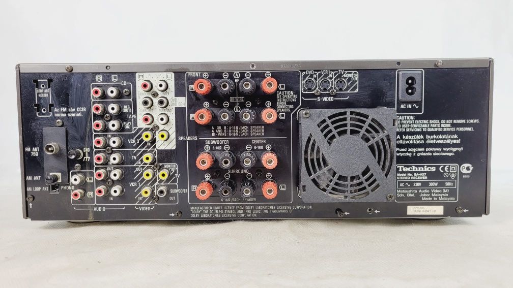 Amplituner Technics Sa ax 7 Topowy model 6x100W wzmacniacz