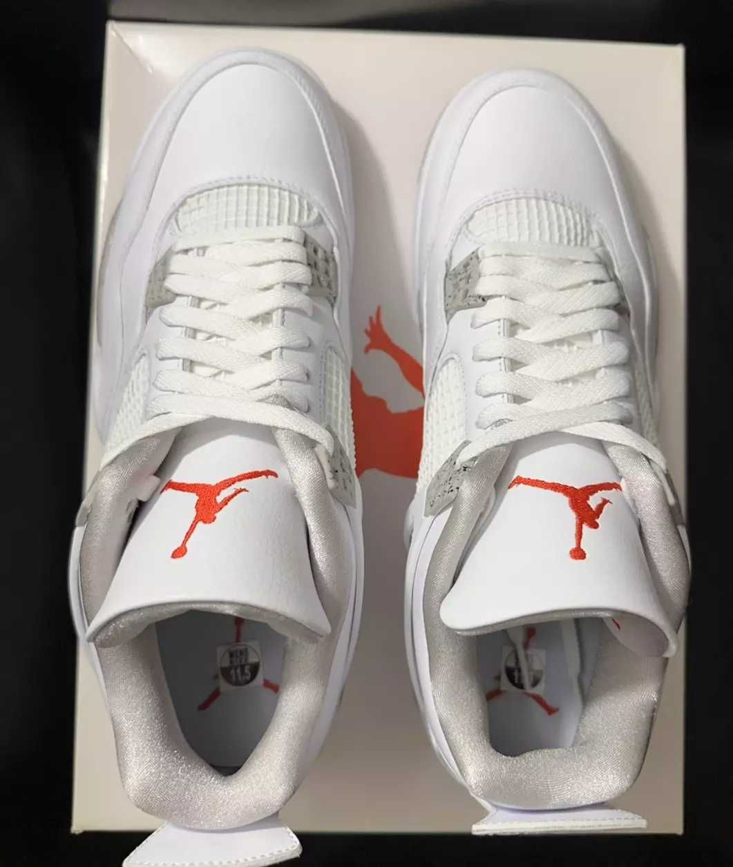 Jordan 4 Retro Białe Oreo Buty codzienne nowe z metką R.41