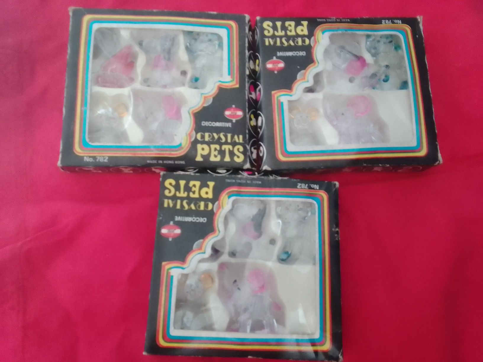 Caixinhas com miniaturas de animais para decoração novas cada 2,50€