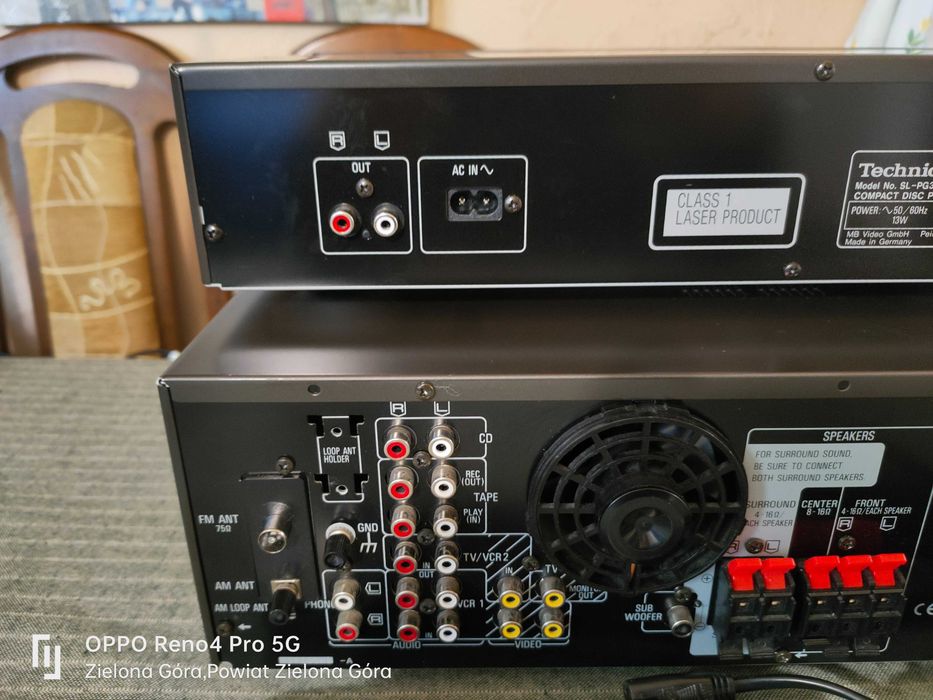 TECHNICS 100% Sprawny Amplituner SA-EX300 +  CD Player SL-PG380A Pilot