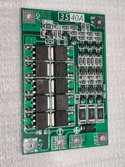 Moduł ładowarka BMS 3S 60A Li-Ion  12.6V z balanserem