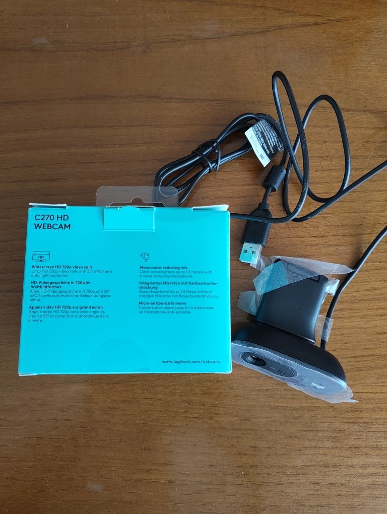 Webcam HD Logitech C270 - Como Nova