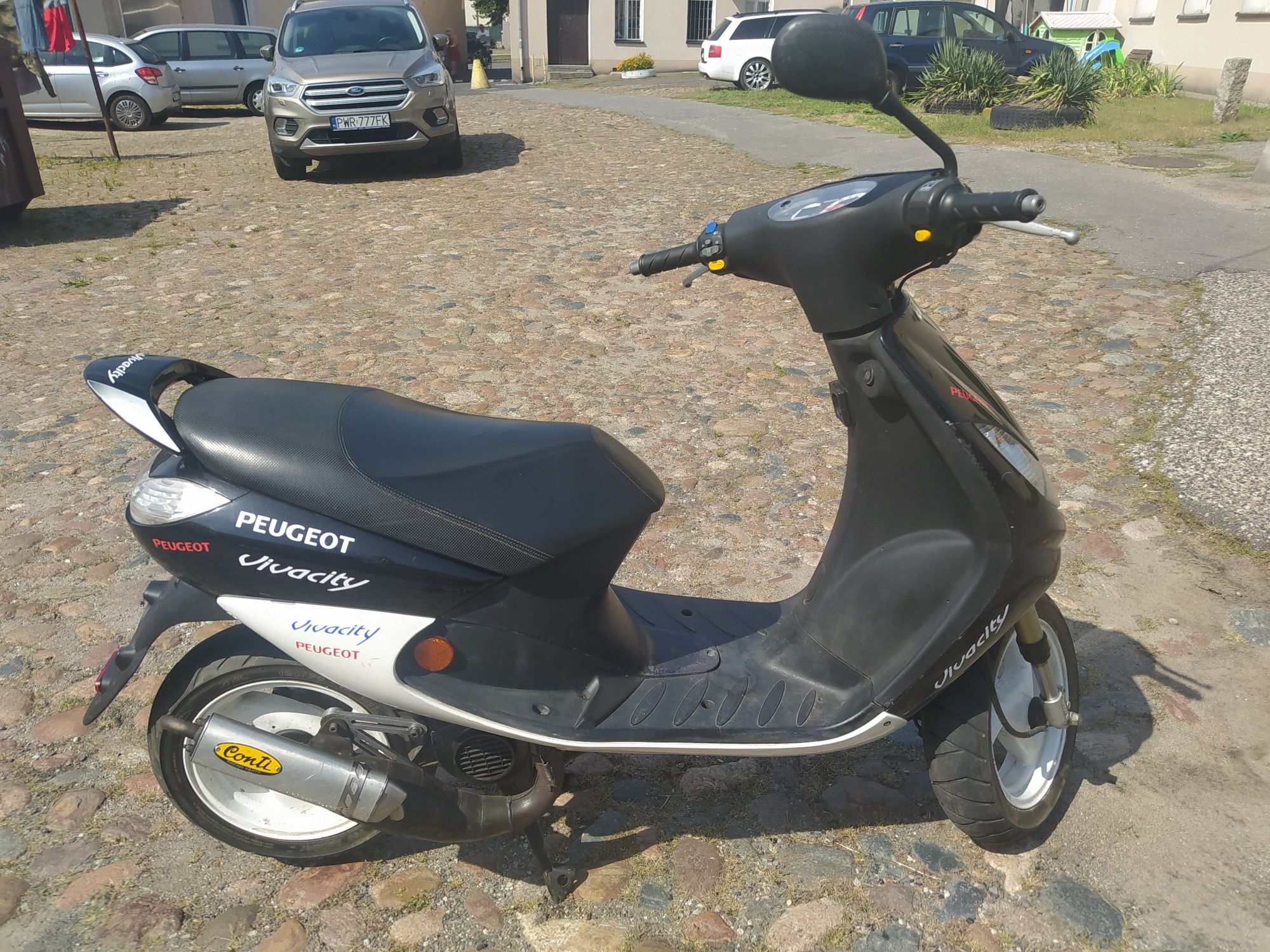 Peugeot Vivaciti 50cm 2006r Plastiki Śilnik Lagi lampy wszystko co wid