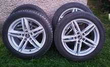 Felgi 17" 5x112 VW Audi A4 Golf Skoda Octavia 215 55 Bridgestone LM001