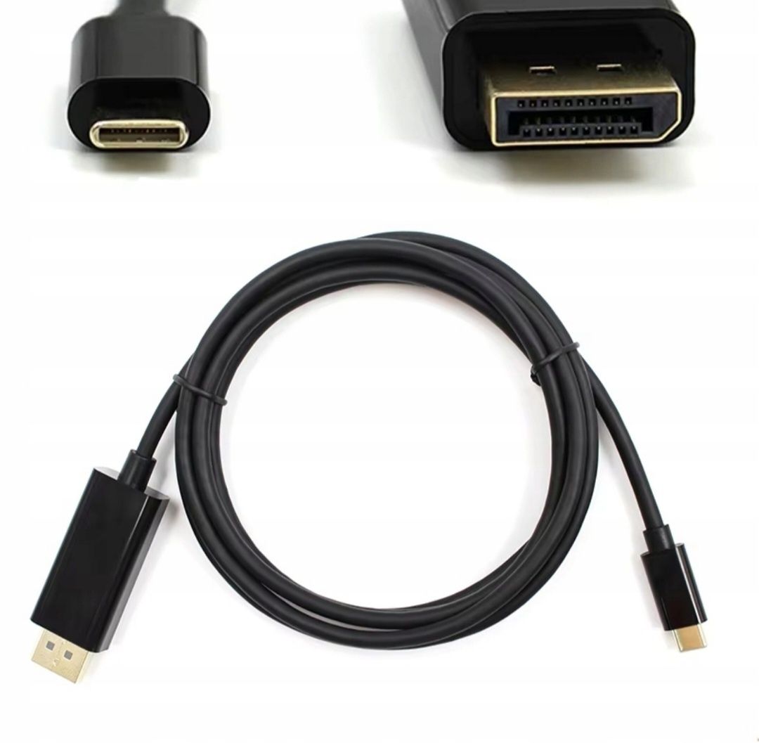 Kabel Przewód USB-C do DISPLAYPORT 1.5M Macbook Adapter DP 4K 60Hz