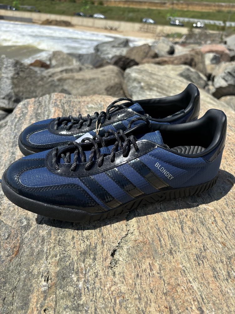 Кросівки Adidas Blondey McCoy x Gazelle Indoor Mineral Blue Black