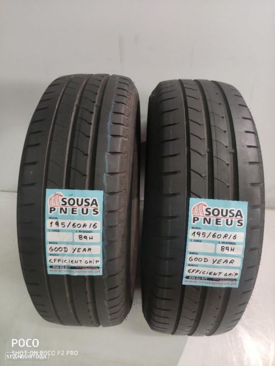 2 pneus semi novos 195-60r16 good year - oferta dos portes