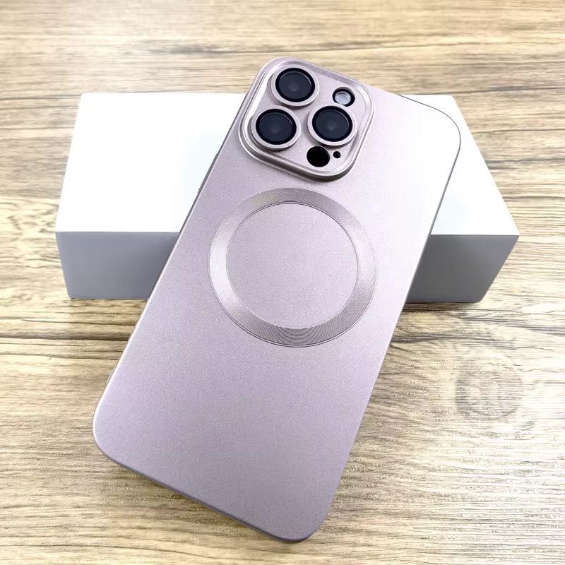 Capa para iPhone 15 Pro Max – Azul Escuro/Rosa/Preta