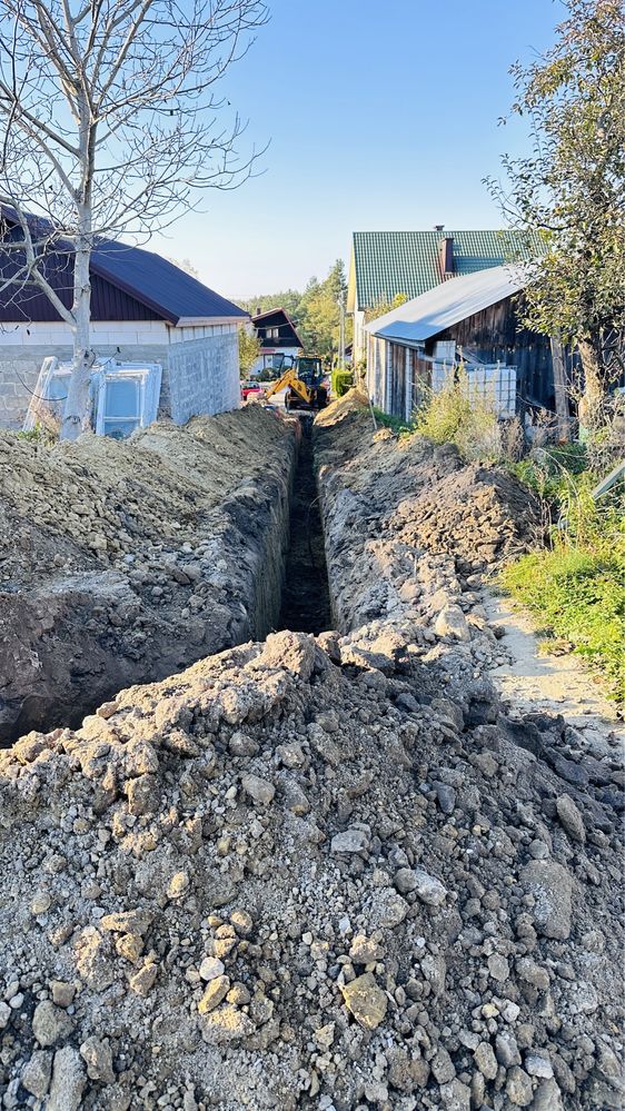 Usługi koparko ładowarką i wywrotką