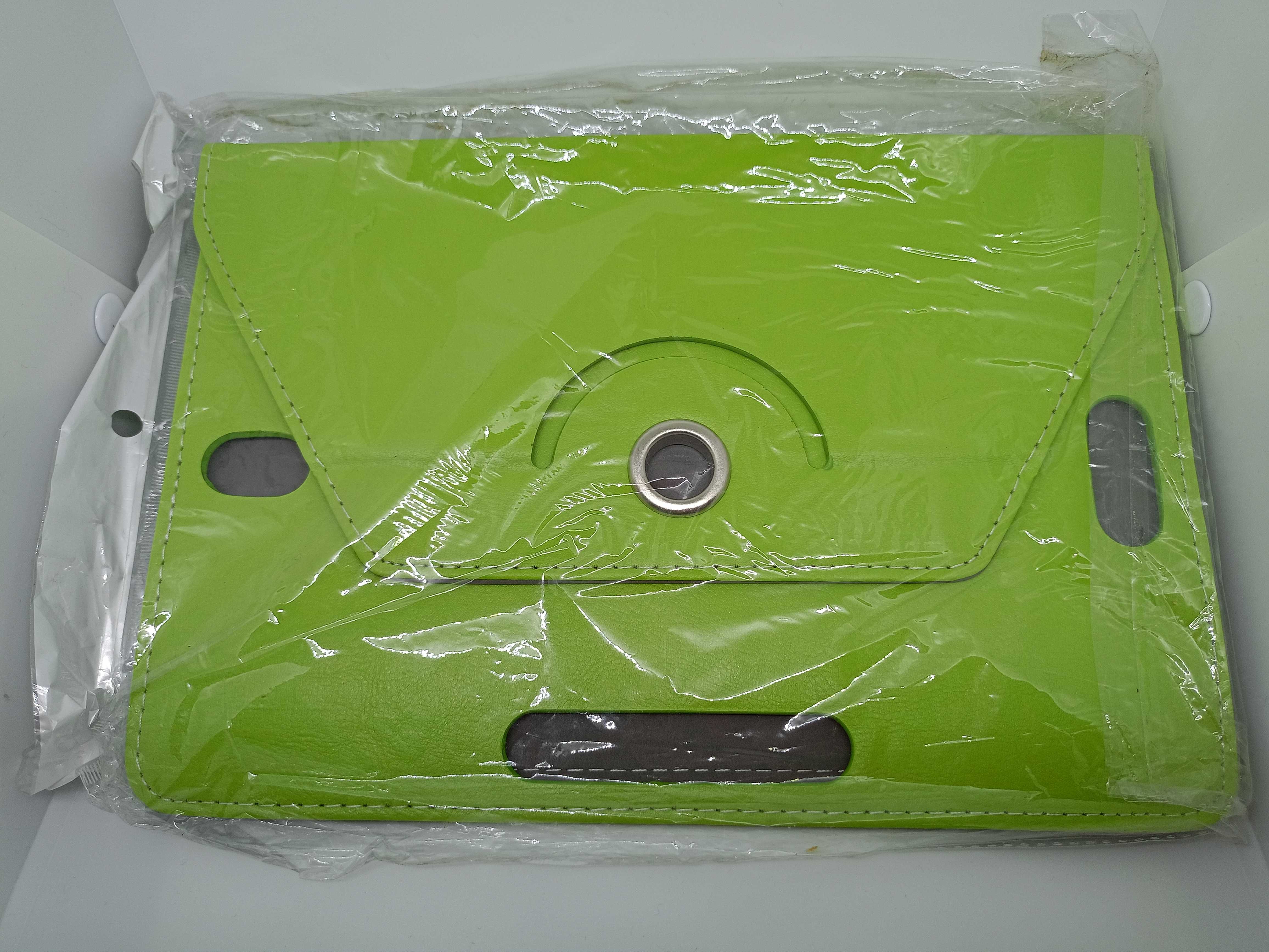 Etui obrotowe, pokrowiec na tablet do 10". Zielony. NOWY.