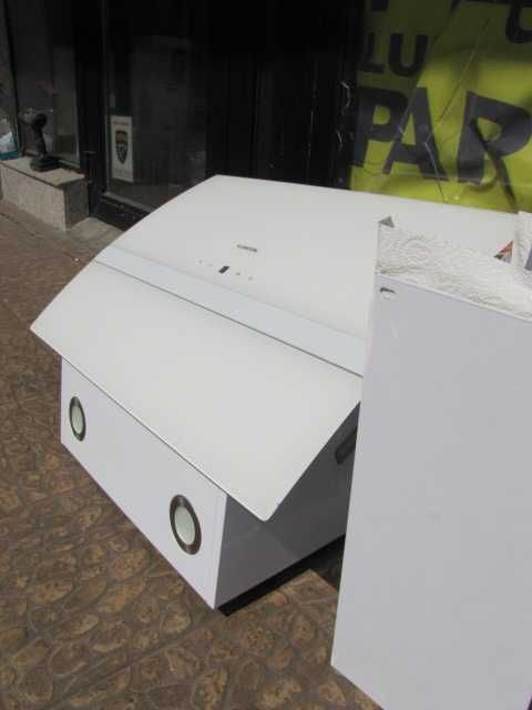 Okap kuchenny wyciąg 60cm szklany biały klarstein Clara