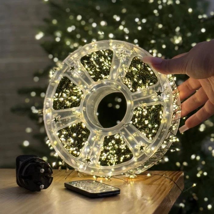 Світлодіодна гірлянда Роса мішура 100 метрів 3000ламп