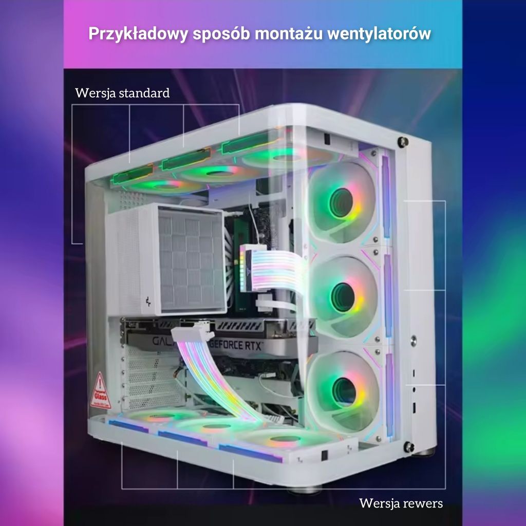 Wentylator JUMPEAK MX120 modułowy 3 w 1 PWM / aRGB