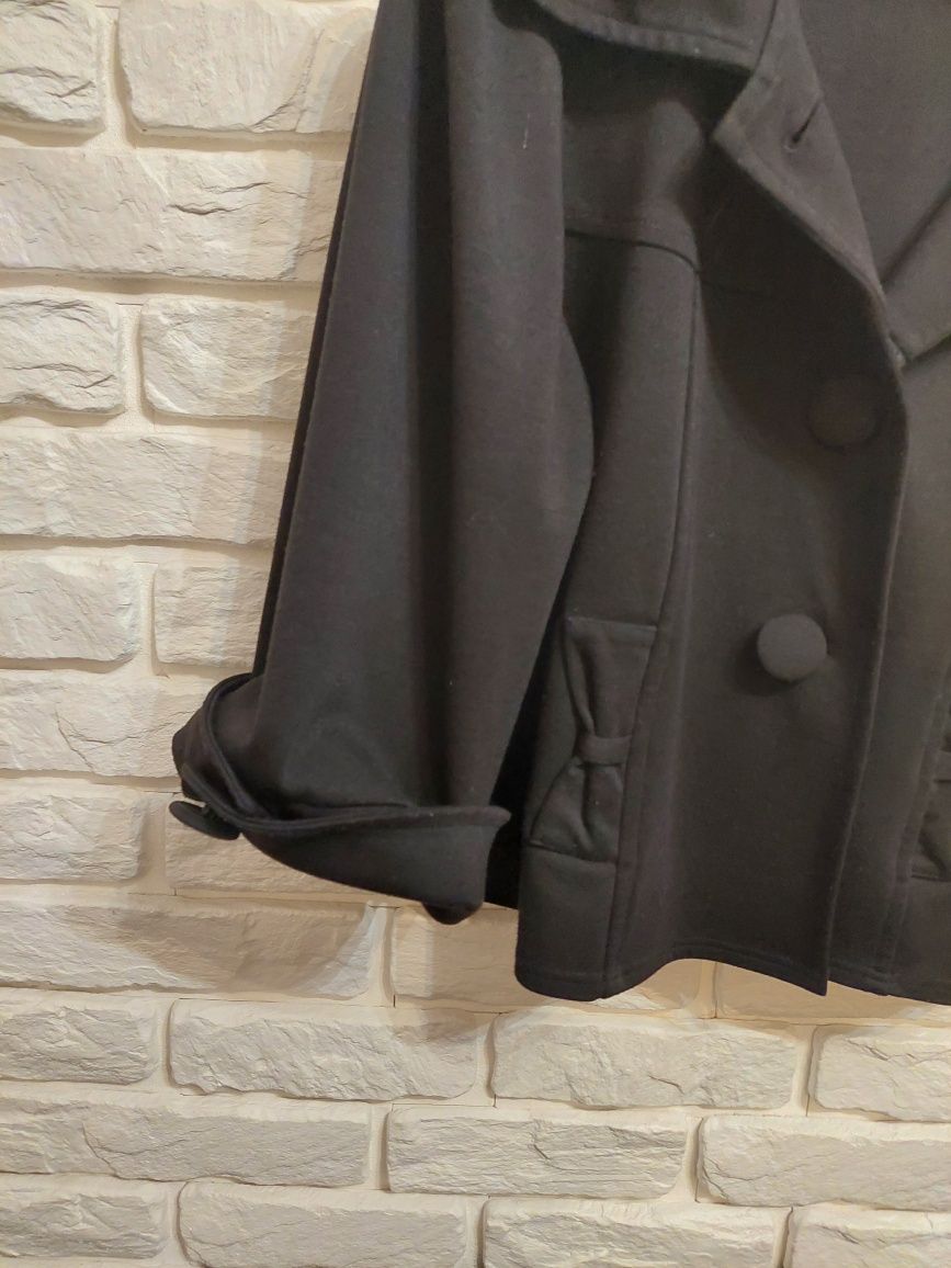Oversize czarny żakiet zapinany na 2 guziki L/XL
