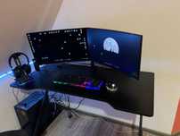 Biurko gamingowe GAMER Czarny