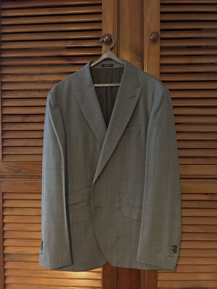 Blazer Massimo Dutti Cinzento xadrez