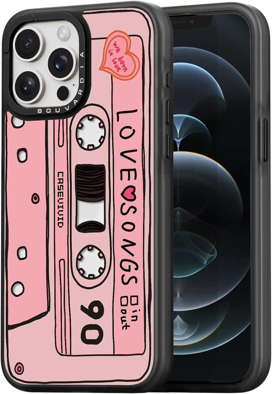 Etui Bouvardia do iPhone 12 Pro Max – Wzór Kasety Magnetofonowej