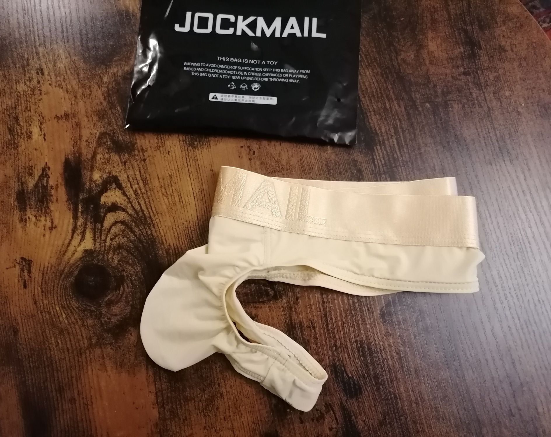 Slipy męskie, stringi Jockmail roz. M