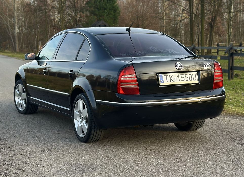 Skoda Superb 1.9TDI grzane skóry / alu17 / ładna