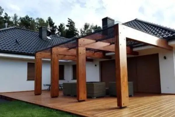 Zadaszenie Tarasu Wiata Ogrodowa Drewniana Andrychów Kęty Bielsko-Biał