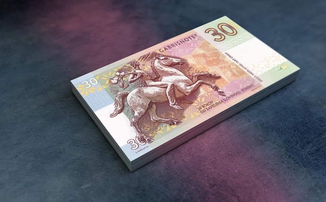 Bankot NOWOŚĆ 30 koron Karol I od Matej Gábryšia