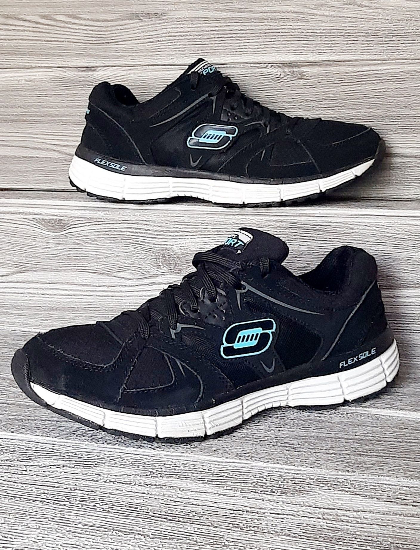 Sneakersy damskie Skechers sportowe biegowe nordic walking skórzane 38