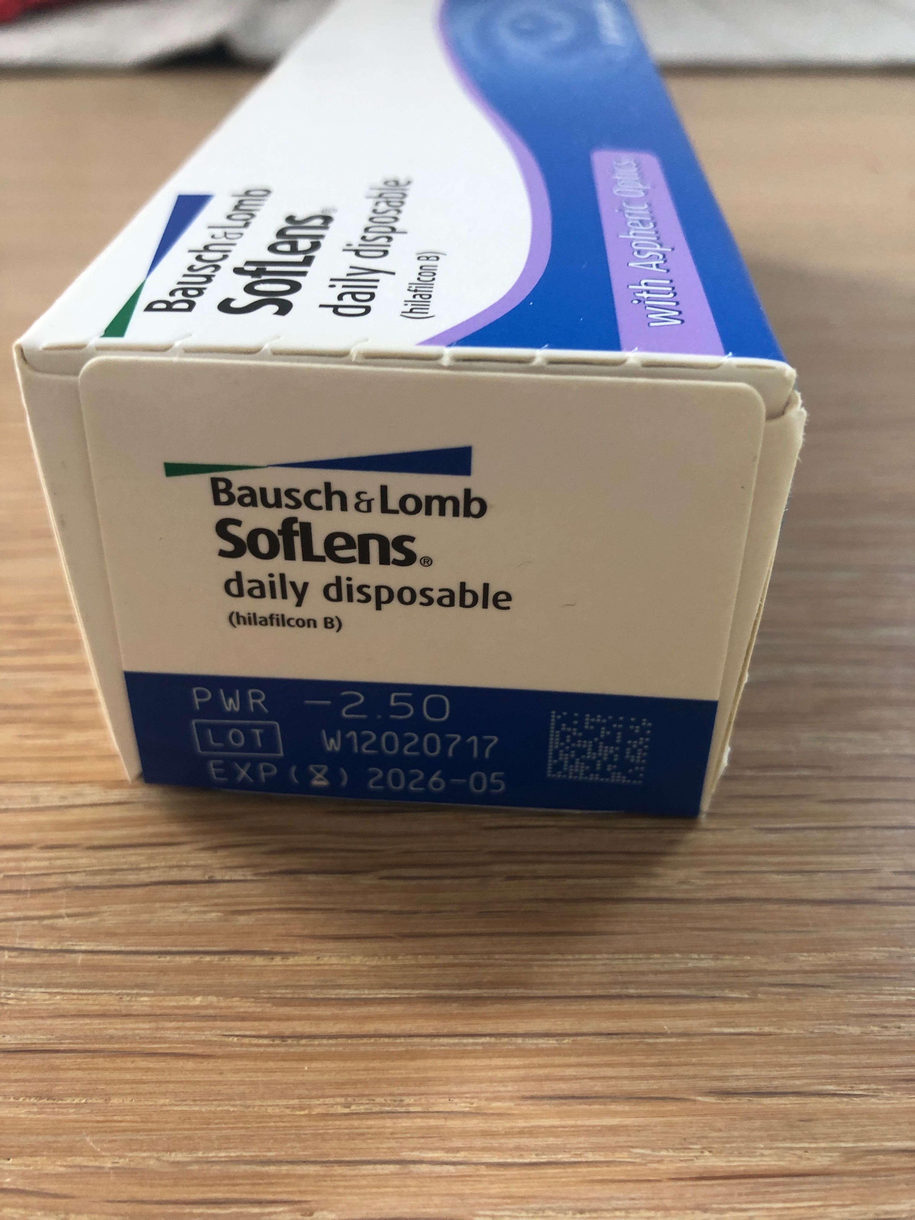 Soczewki kontaktowe Bausch&Lomb  -2,5