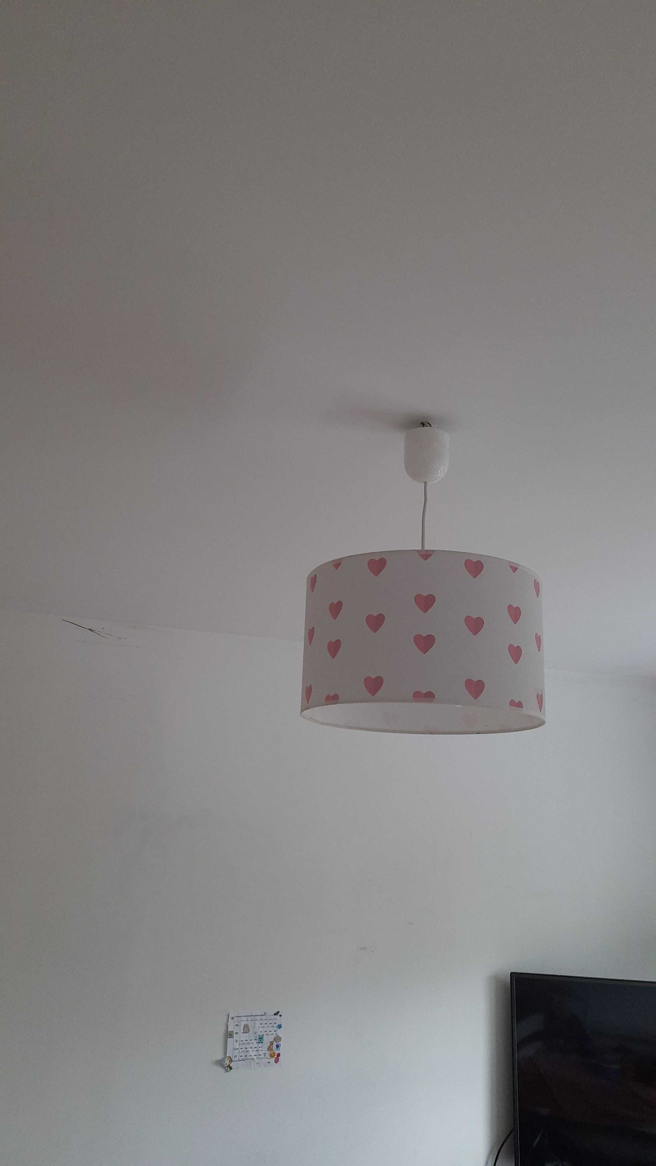 Lampa sufitowa dla dziewczynki