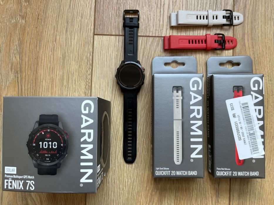 Garmin Fenix 7S Solar + 2 paski