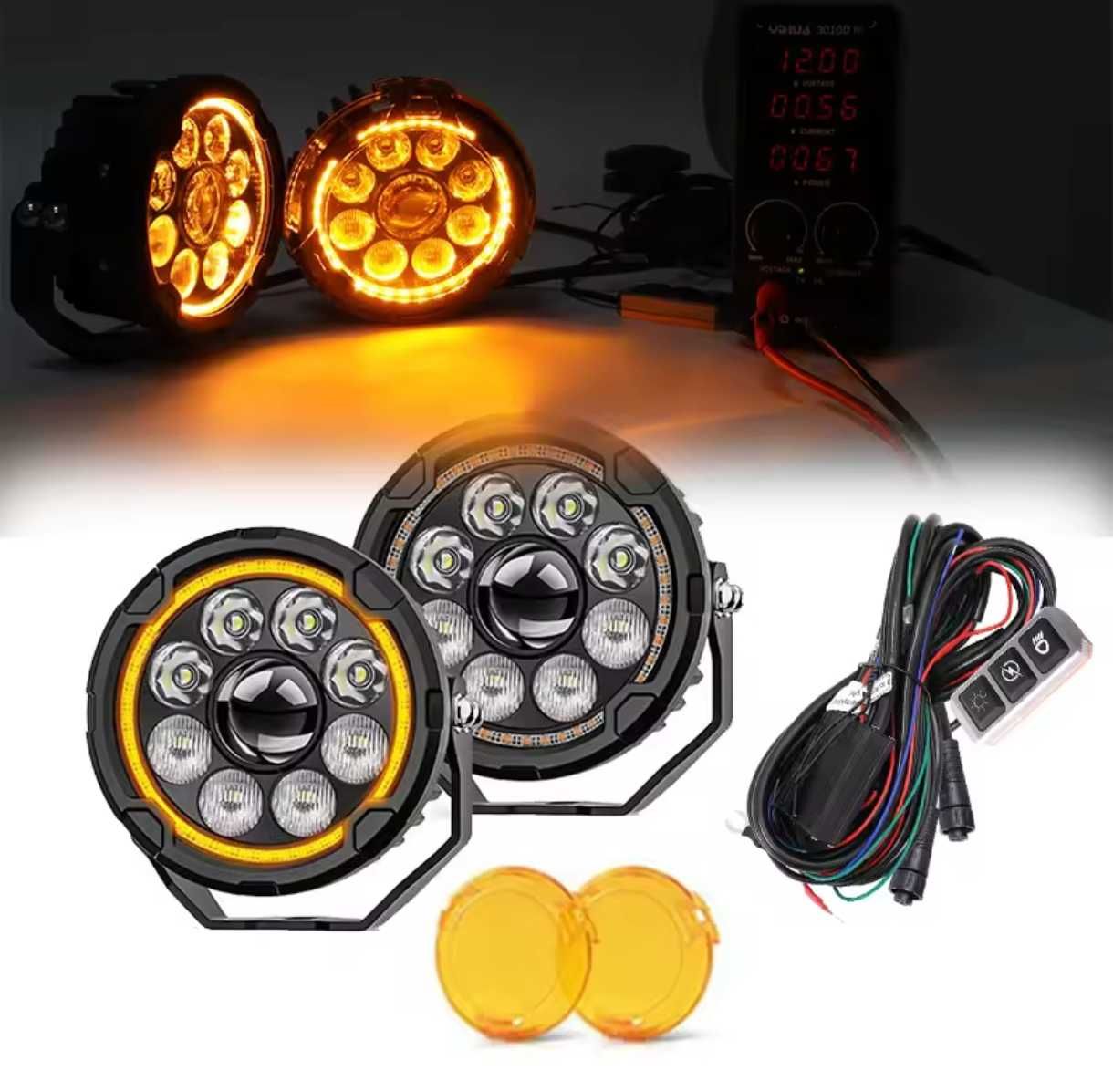 Faróis led MT-10 DRL H/L Strobe universais