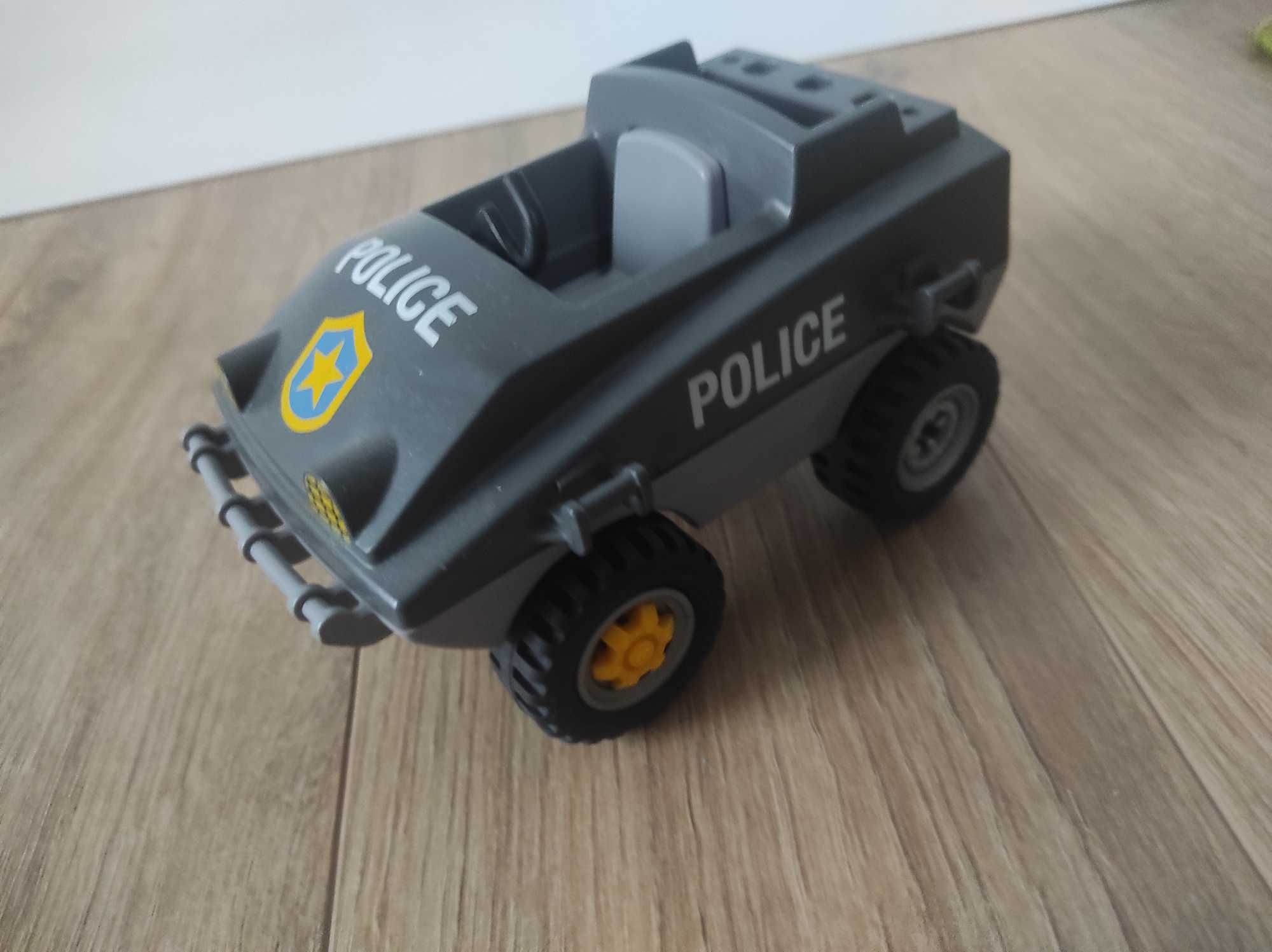 Zestaw policja: łódź, quad, helikopter. Playmobil