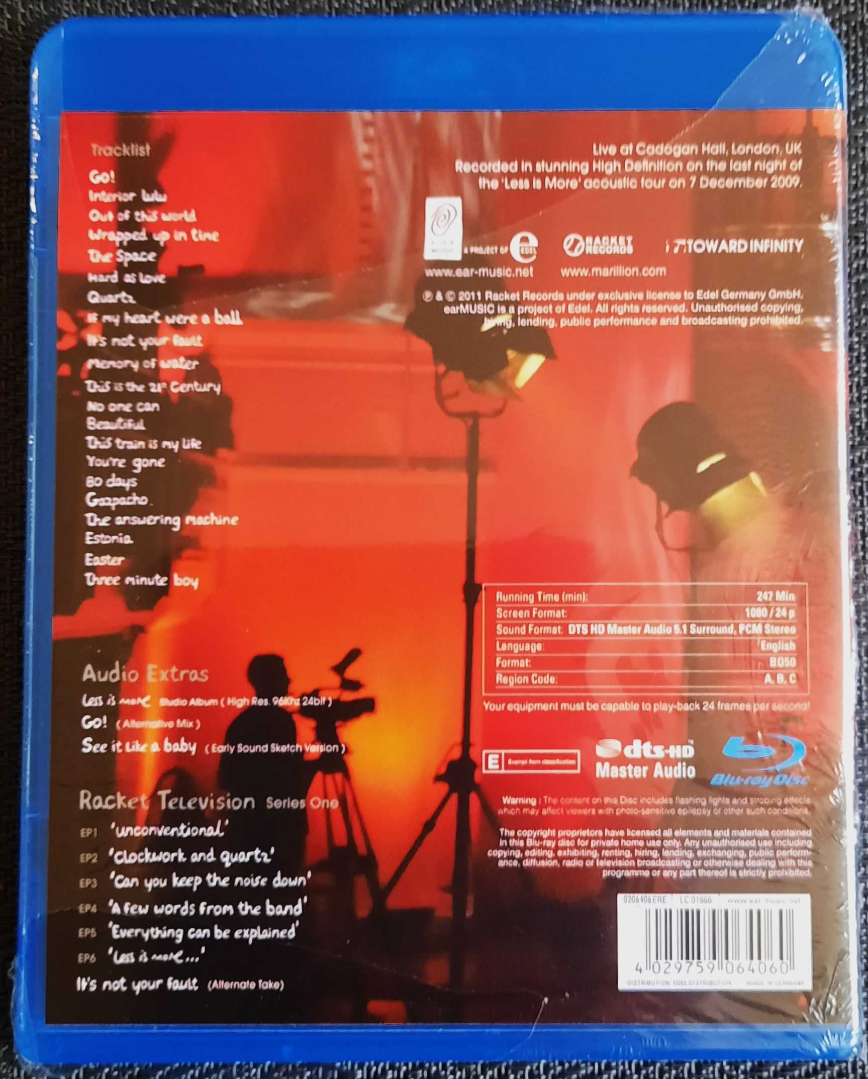 Polecam Album Blu Ray Koncert MARILLION Live From Cadogan Hall