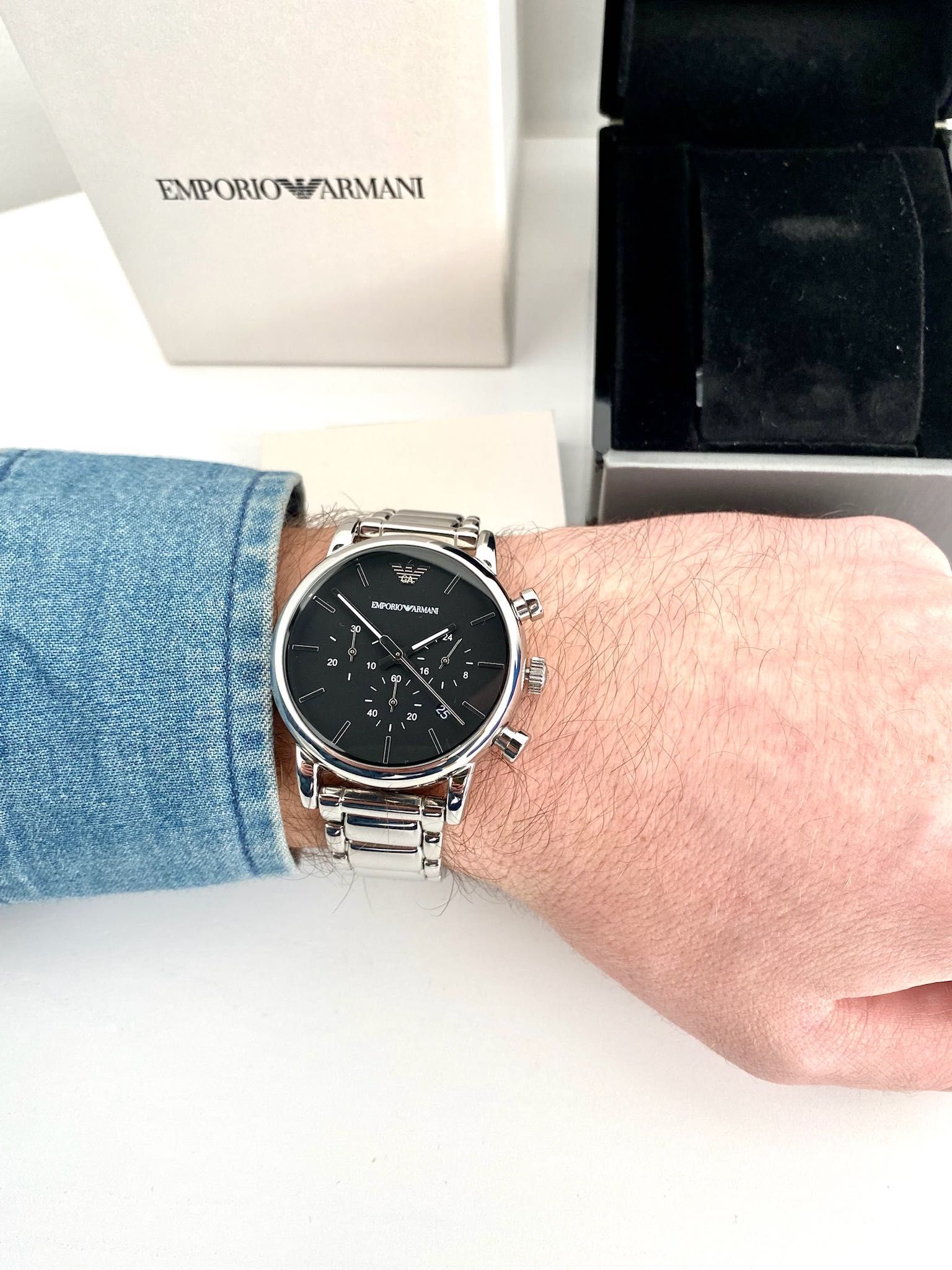 Emporio Armani Чоловічий годинник подарунок мужские часы подарок