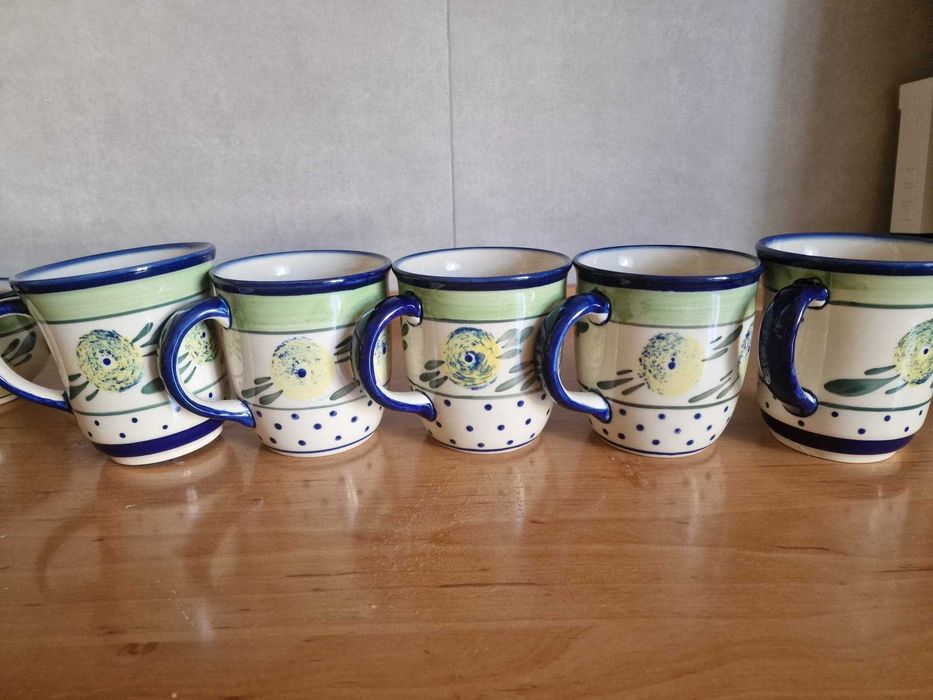 Bolesławiec komplet obiadowy-unikat