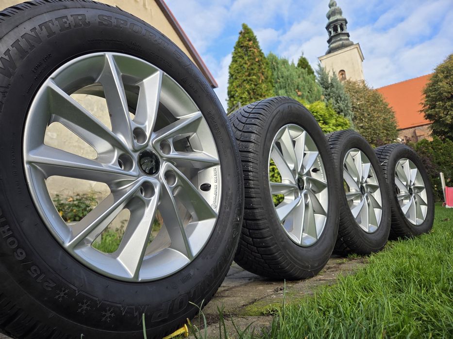 Alufelgi koła zimowe Skoda Karoq Superb 16 5x112 et 43 6j opony zimowe