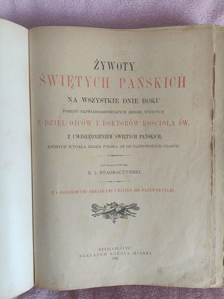 Żywoty Świętych Pańskich, 1901