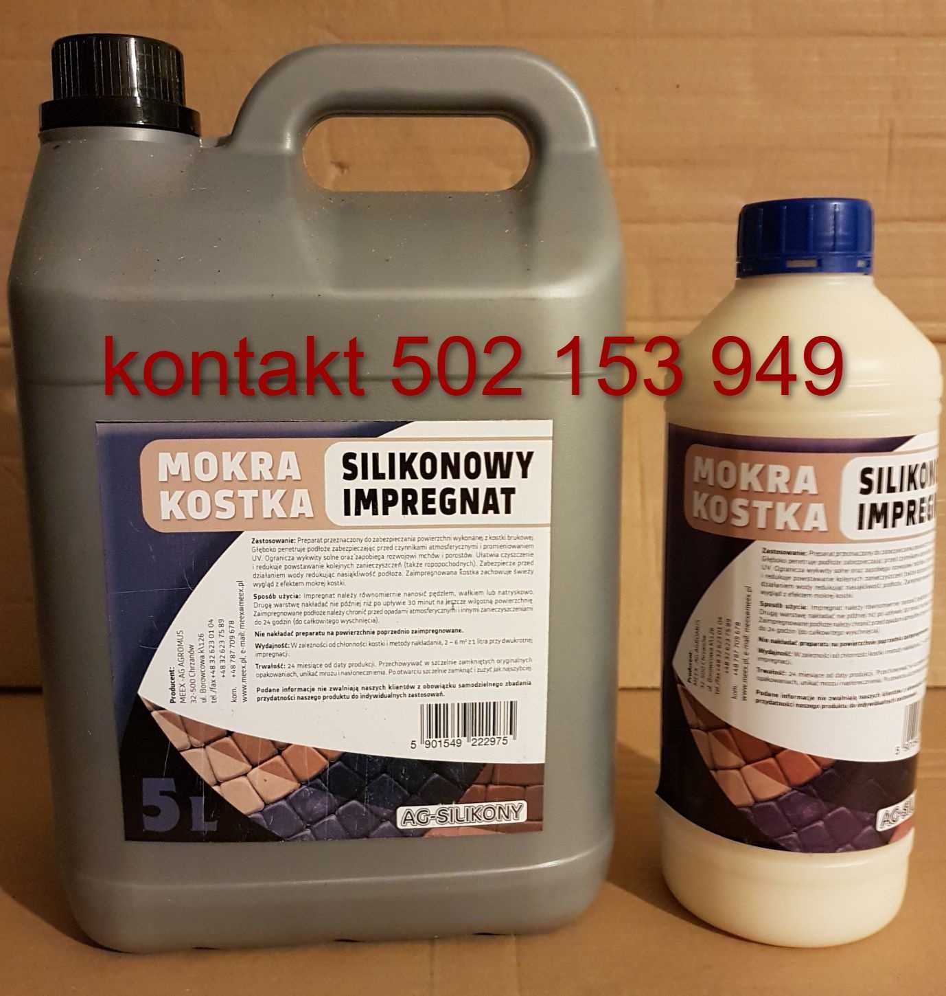 Mokra Kostka - silikonowy impregnat do kostki brukowej opak. 5 litrów